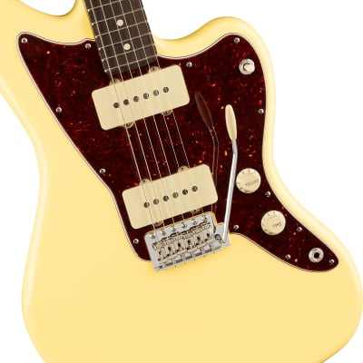 Fender American Performer Jazzmaster Electric Guitar Rosewood FB, Vintage White image 2
