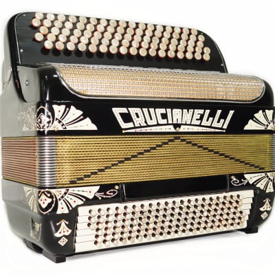 Crucianelli Brevis made in Italy Rare 5 Rows Button Accordion New Straps 2154, Amazing Rich and Powerful sound! image 4