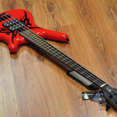 Warwick Corvette $$ Special Edition Tribal Red & Black image 10
