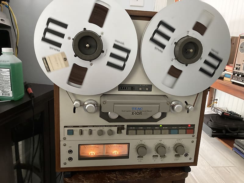 TEAC X-10R 10.5 inch 6 head Auto Reverse reel to reel tape deck recorder  with owners manual