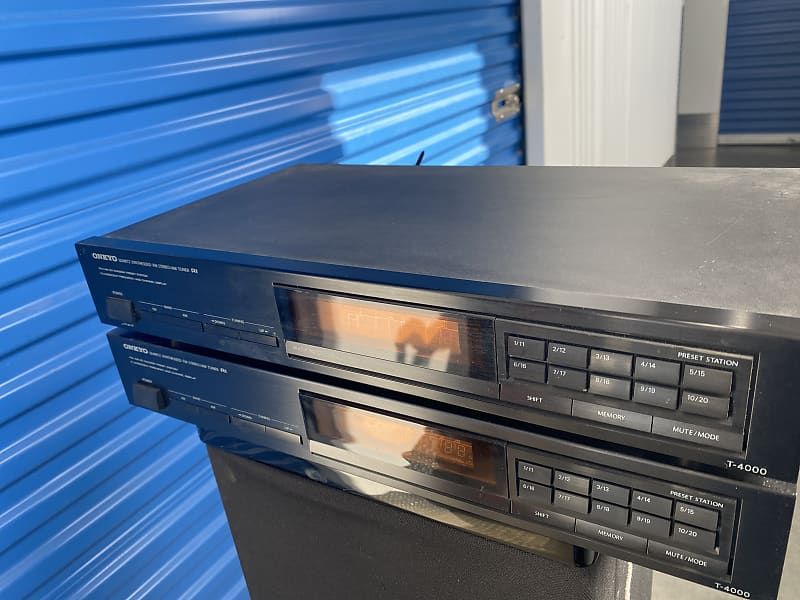 2 Onkyo tuner  T4000 1989 Black  			