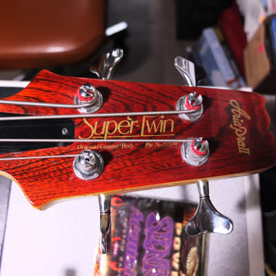Aria Aria Pro II Super Twin 80 Walnut Guitar Bass Double Neck image 9