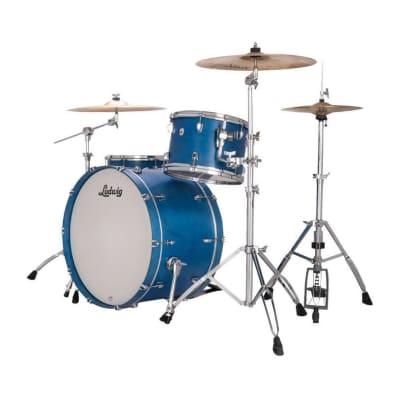 Ludwig Neusonic Pro Beat 3pc Drum Set Satin Royal Blue image 5