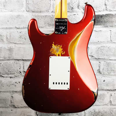 Fender Custom Shop Ltd 56 Stratocaster Heavy Relic – Super Faded Aged Candy Apple Red over 2-Tone Sunburst image 6
