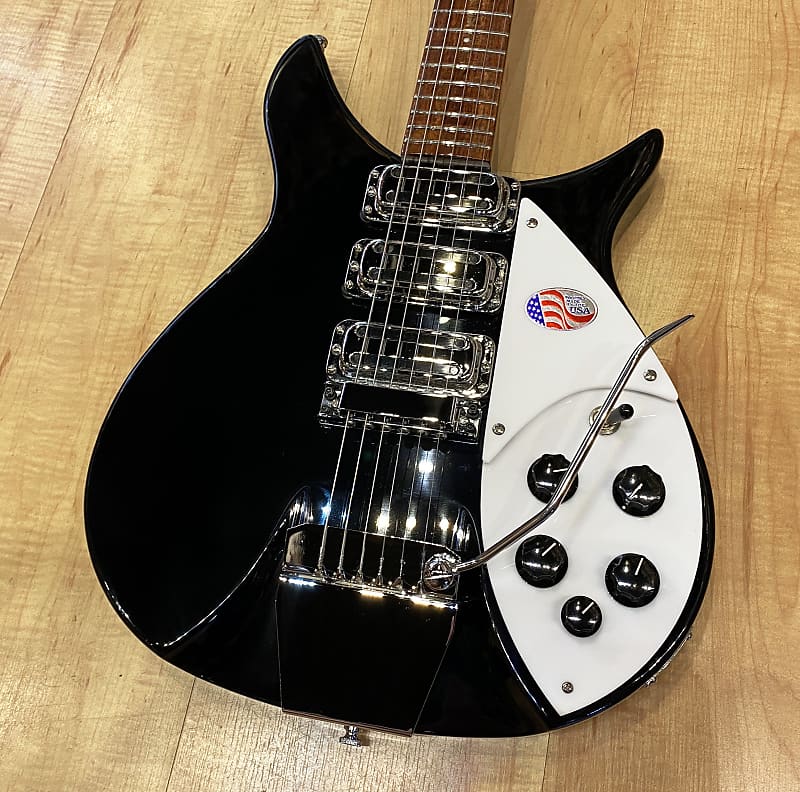 Rickenbacker 325C64 Short-Scale Electric Guitar JetGlo (Black) image 1