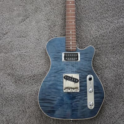 Kevin Barnes Custom Guitars #033 Tele-Inspired - Denim Blue Flame image 1