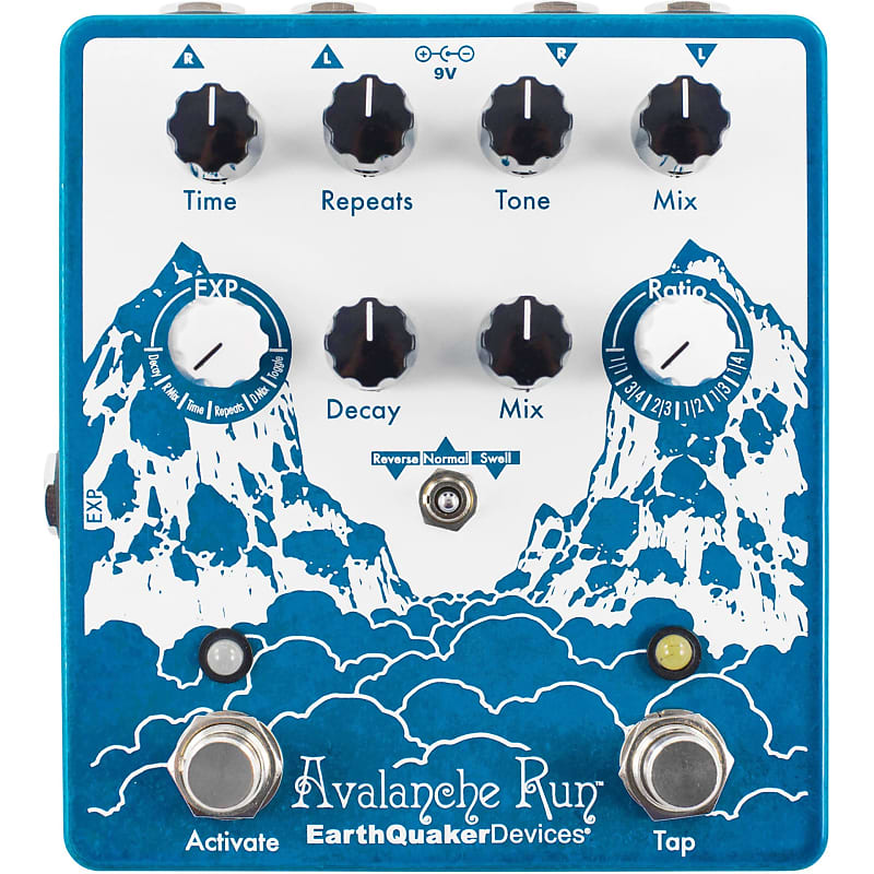 EarthQuaker Devices Avalanche Run V2 Stereo Delay and Reverb Pedal image 1