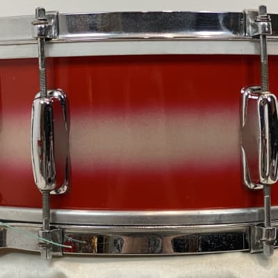 Slingerland 22/13/15/5x14" 60's Swingster/Stage Band Drum Set - Red/Silver Duco image 13