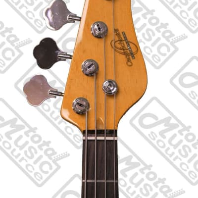 Oscar Schmidt by Washburn P-Style Electric Bass, Trans Black, OSB-400C TBK image 10