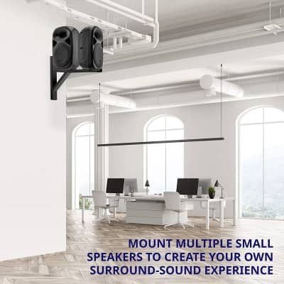 LyxPro Wall Mount Speaker Bracket for Professional Audio PA Speaker Holder Set of 2 Pair Heavy Duty image 12
