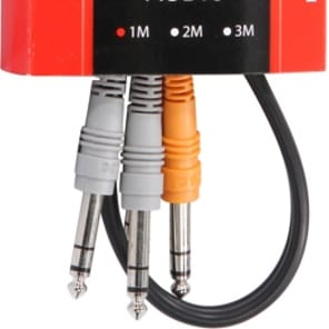 Hosa CSS-201 Stereo Interconnect Dual 1/4-inch TRS Male to Dual 1/4-inch TRS Male Cable - 3.3 foot image 3
