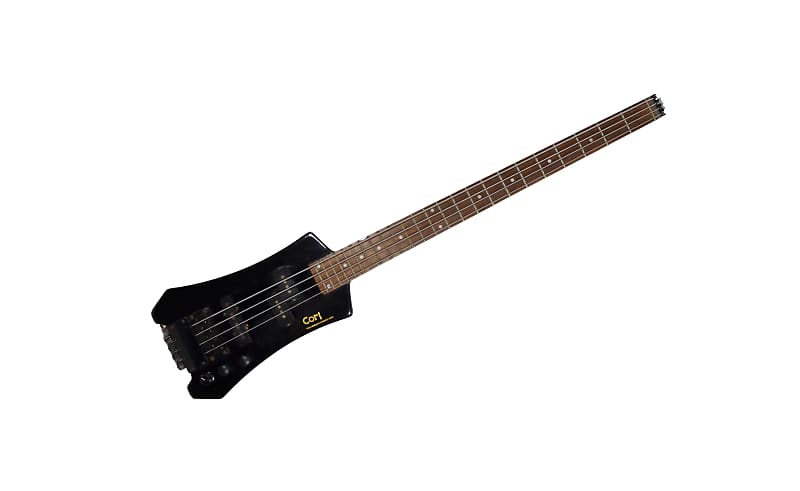 Cort B2 Headless 4 String Bass Guitar w/ OHSC – Used - Black image 1