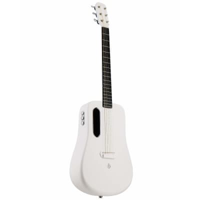Lava Me 2 Air Sonic Freeboost High Quality Carbon Fiber Ballad Travel White Acoustic Guitar image 1