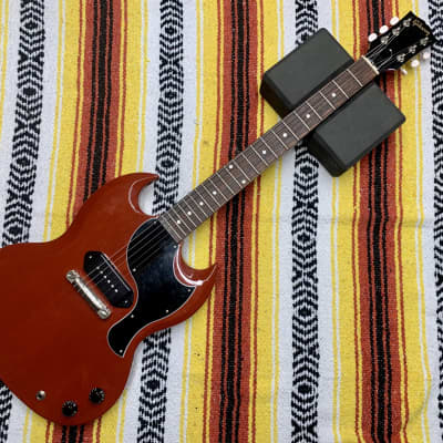 Greco Sg Junior 1962 Replica Long Tenon Neck P90 Wine Red | Reverb