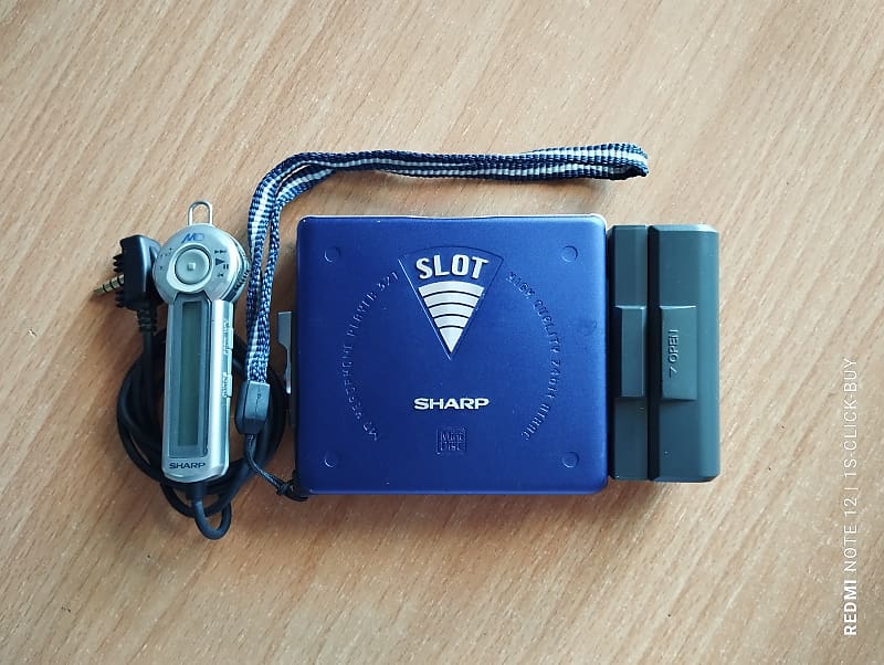 Sharp Walkman Portable Mini Disc Player MD SS 321 Blue working video test