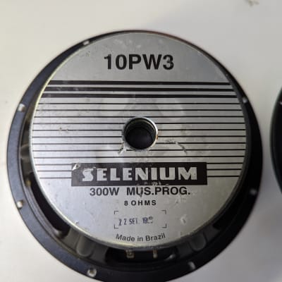 Matched Pair! Selenium 10PW3 Bass/Guitar/PA 300 Watt 10" Speakers - Look And Sound Excellent! image 2
