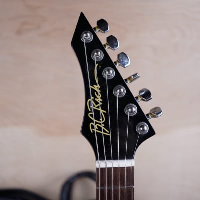 B.C. Rich Warlock WG-035 Mini Guitar 1990's Black Made in Japan MIJ w/ Bag image 13
