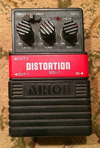 Arion SD-1 Distortion Pedal 1980s - Black/Pink image 1