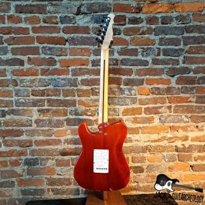 Weeping Willow Lutherie Custom T/S-Style Hybrid Electric Guitar (2000s - Red Trans) image 6