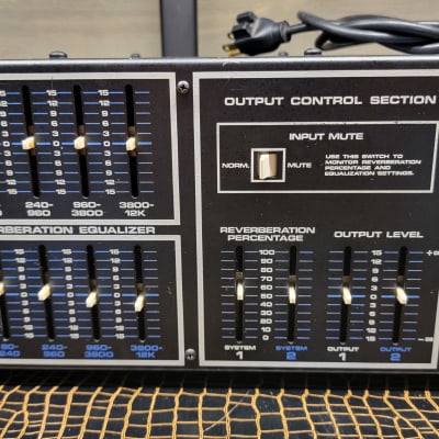 Tapco 4400 Rack Mount Reverberation Spring Reverb System 1970s Black Needs Service image 4