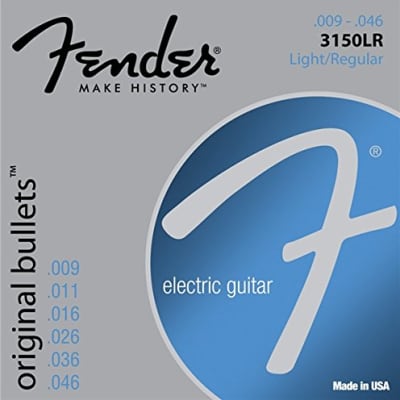 Fender 3150LR Original Bullets Electric Guitar Strings Set -LIGHT/REGULAR 9-46 image 3