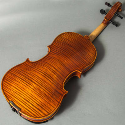 Professional Hand Made Violins 4/4 Full Size Beautiful Flamed Back Limited Quantity (FL004-EB-DX700) image 1