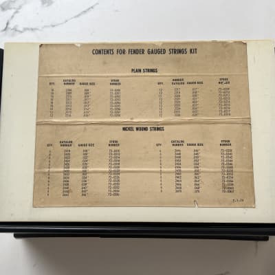 1970’s Fender Dealer Strings Display Rare Vintage Collector Stratocaster Telecaster Case Candy Jazz Bass Jaguar Jazzmaster image 7