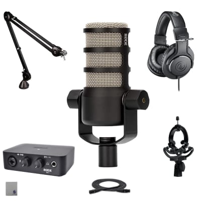 Rode Complete Studio Kit with AI-1 Audio Interface, NT1 Microphone, SM6  Shockmount, and XLR Cable