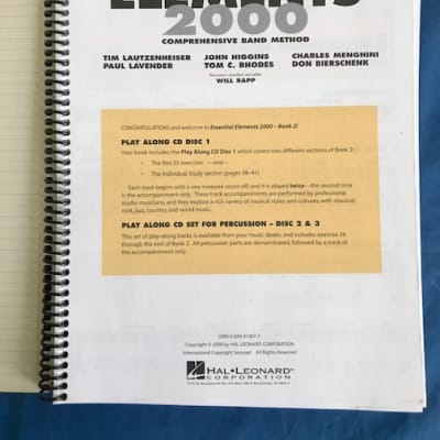 Hal Leonard Essential Elements 2000 Comprehensive Band Method Book 2 CDs Included image 5