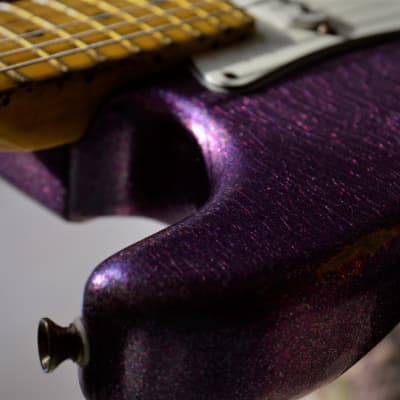 Fender Stratocaster  Standard Custom Relic Nitro Magenta Sparkle image 16