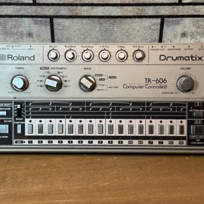 Roland TR-606 Drumatix 1980s - Silver - We Ship Quik with Insurance