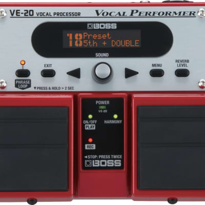 Boss VE-20 Vocal Performer Vocal Processing Pedal image 1
