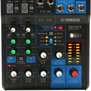 Yamaha MG06X 6-channel Mixer with Effects image 10