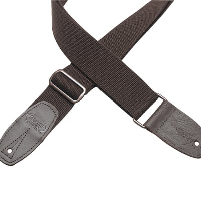 Reunion Blues Merino Wool Guitar Strap, Leather Ends, Chestnut Brown, RBS-34 image 1