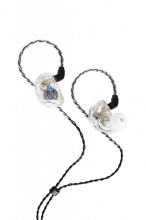 Stagg SPM-435 TR Quad Driver Sound Isolating In Ear Monitors with Case -Translucent image 1