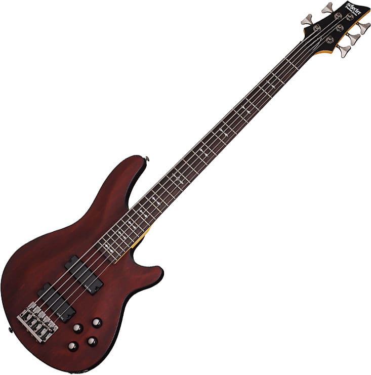 Schecter Omen-5 Electric Bass in Walnut Satin Finish image 1