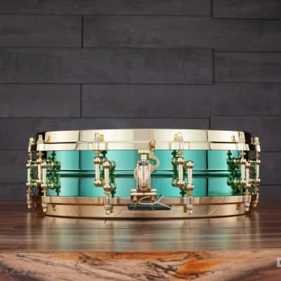 Ludwig 14 X 3.7 Venus Carl Palmer Signature Beaded Brass Snare Drum image 5