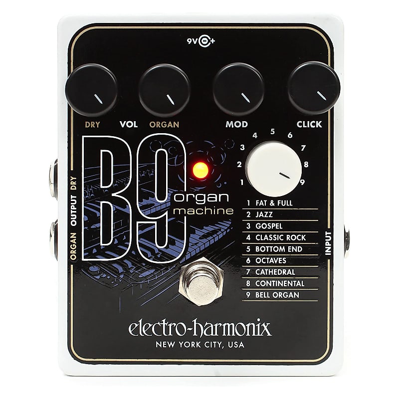 Electro-Harmonix B9 Organ Machine Organ/Electric Piano Emulation Guitar Effect Pedal image 1