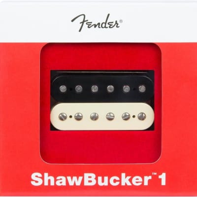Genuine Fender ShawBucker 1 Humbucking Guitar Pickup - ZEBRA, Bridge or Neck image 1