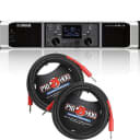 Yamaha PX3 Lightweight Power Amplifier 2x500 Watts w 2 Pig Hog Speaker Cables & Fast FREE Shipping