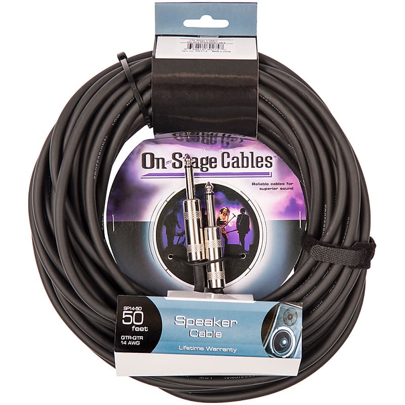 OnStage Speaker Cable 50ft/15m Reverb UK