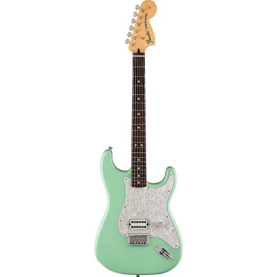 Fender Tom DeLonge Stratocaster Electric Guitar With Invader SH8 Pickup Regular Surf Green image 3