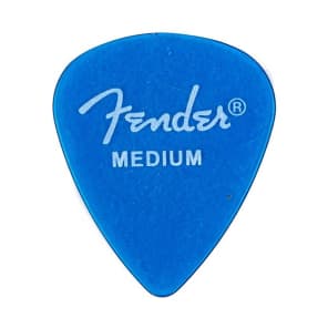 Fender California Clear Picks, Medium, Lake Placid Blue, 12 Count 2016