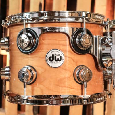 DW Collector's Natural Lacquer Cherry HVLT Drum Set - 20,8,10,12,14 - SO#1280027 image 5