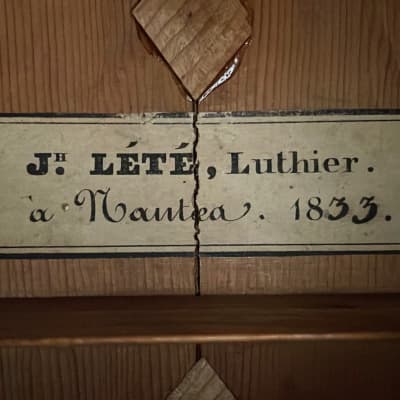 Joseph Lété 1833 - Early French romantic guitar - Rene Lacote, Coffe Goguette, Hyppolite Colin, Roudhloff, Petitjean style + video image 12