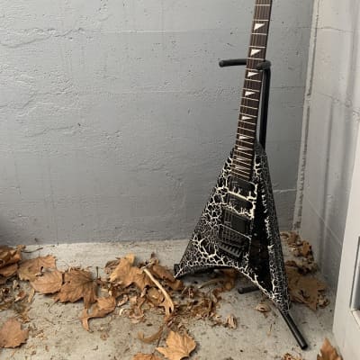 JB Player RR Flying V Professional 1980s Black Crackle Rare