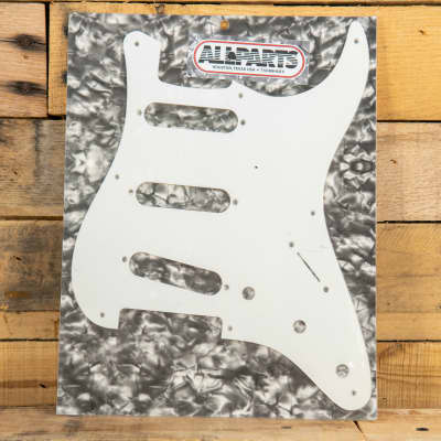 Allparts PG-0550-025 White 1-Ply Stratocaster Pickguard for sale