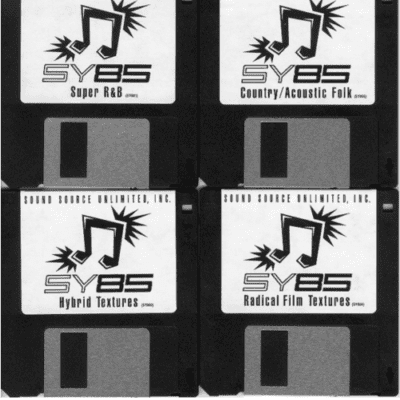 Yamaha SY85 Synth Patches - 4 Disk Set
