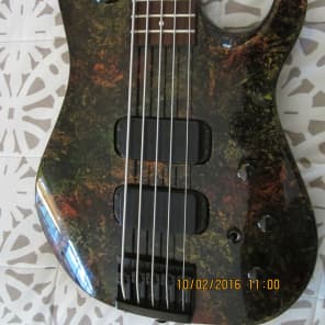 Hamer Chaparral  5 String Bass USA  1992 Iridescent Reverse Headstock W/Original Case image 2