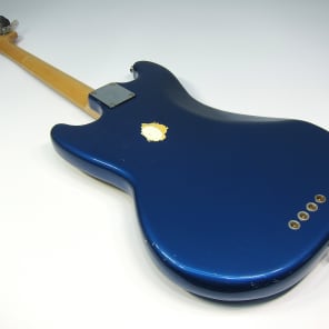 1971 Fender Mustang Bass Super Rare Blue Metal Flake Original Sparkle w MOTS Guard All Original! image 12